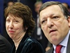 Catherine Ashtonová a José Barroso