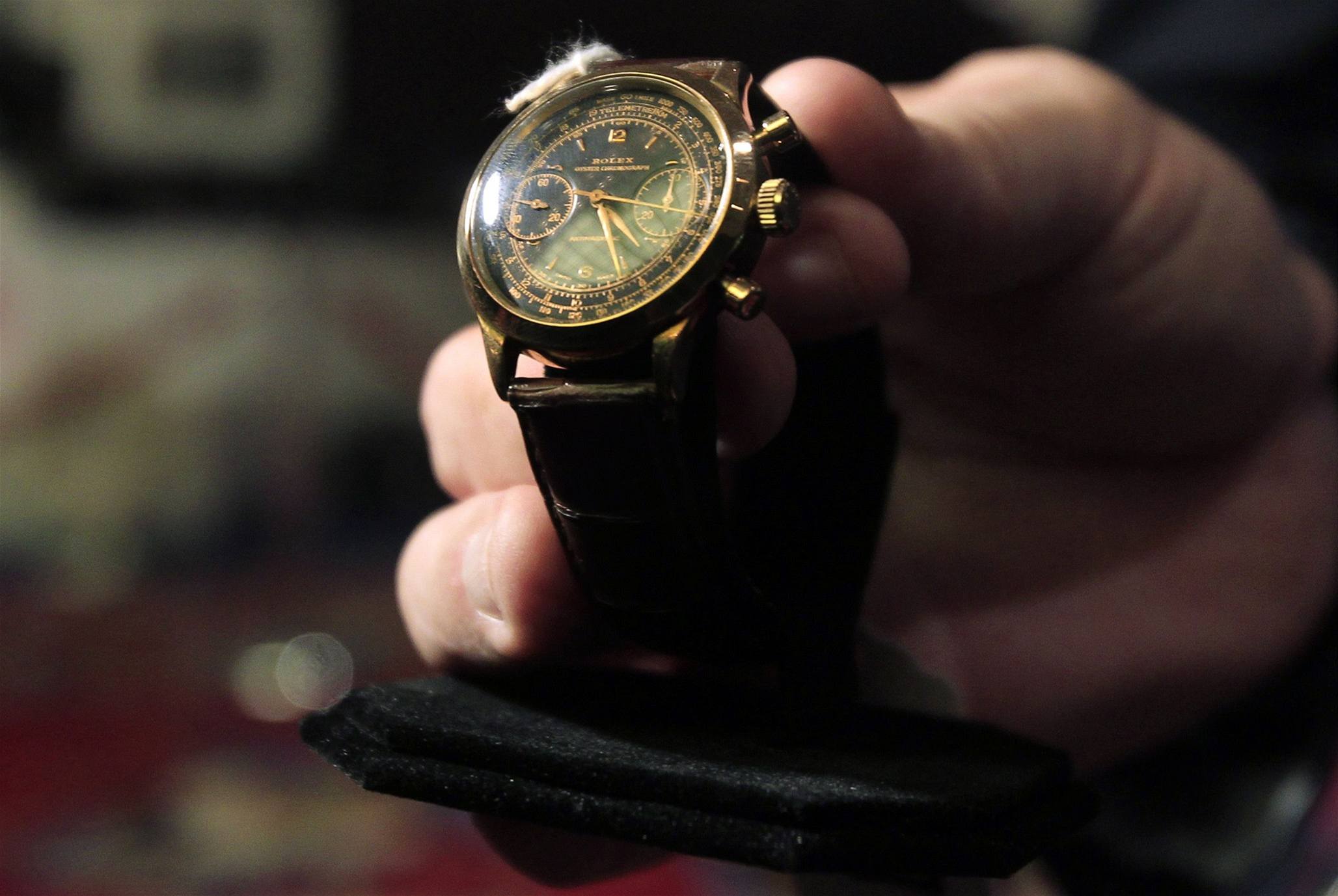 Aukce osobnch vc podvodnka Bernieho Madoffa - hodinky Rolex