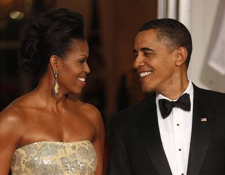 Michelle Obamová s manelem