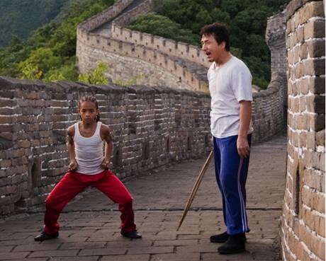 Natáení remaku Karate Kid s Jadem Smithem v hlavní roli.