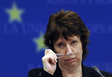 Ministryn zahranií EU Catherine Ashtonová