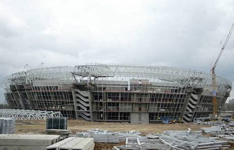 Rozestavný stadion - ilustraní foto.