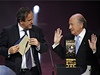 Michel Platini a Sepp Blatter.