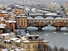 Sníh ve Florencii, Itálie