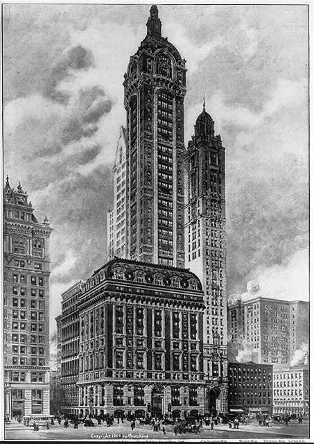 Newyorksk mrakodrap Singer z roku 1908.