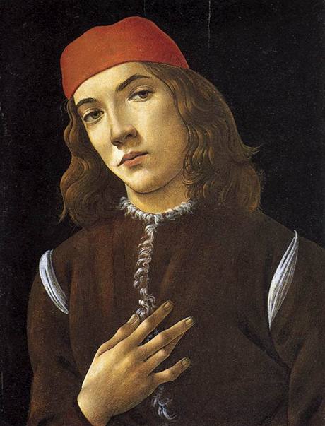 Sandro Botticelli: Portrt mladho mue