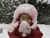 Peking zaskoil sníh a silný mráz