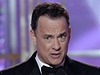 Tom Hanks pi pedávání zlatých glób.