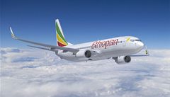 Letoun Ethiopian Airlines Boeing 737-800