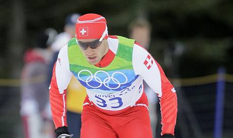 Dario Cologna na trati.