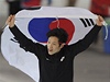 Korejec Mo Te-pom slaví olympijské zlato.