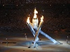 Zapálení olympijského ohn. 