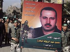 Tryzna za zabitho pedstavitele radikln sloky hnut Hamas Kasm Mahmda Mabhha 