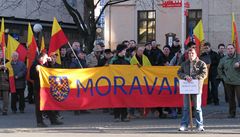 Zástupci strany Moravané a její píznivci si pipomnli 19. výroí sítání lidu, pi nm se více ne milion lidí pihlásil k moravské národnosti