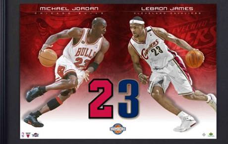 Michael Jordan a LeBron James.