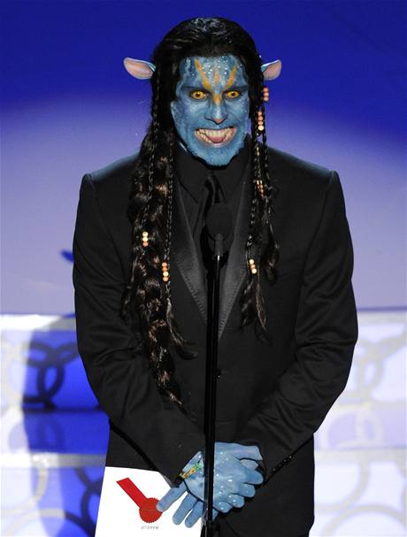 Ben Stiller paroduje film Avatar pi pedávání Oscar