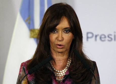 Argentinská prezidentka Cristina Kirchnerová.