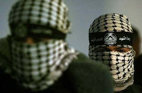 Bojovníci Hamasu - ilustraní foto.