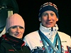 V Boím Daru na Karlovarsku uvítali 2. bezna veer olympijského medailistu v bhu na lyích Lukáe Bauera. Nechybla ani olympionikova manelka Kateina Bauerová.