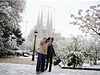 Zasnená Sagrada Familia