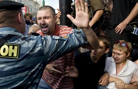 Zásah ruské policie (ilustraní foto)