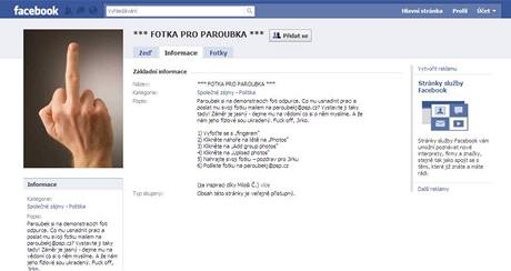 Facebookov skupina Fotka pro Paroubka.
