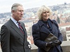 Princ Charles s chotí na návtv v Praze