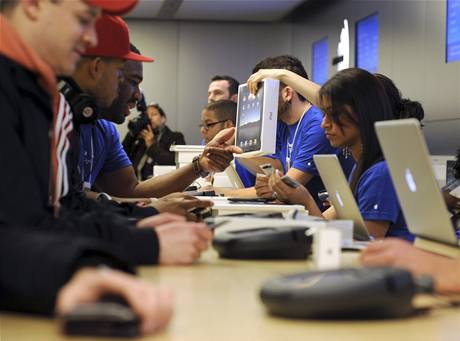 Apple Store pi uvedení iPadu