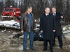 Vladimir Putin na míst havárie