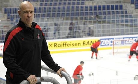 Mark Messier na tréninku Kanady