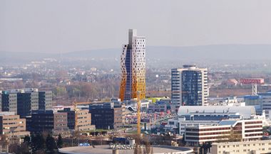 Vizualizace brnnskho mrakodrapu AZ Tower, kter bude mit 109,5 metru.