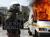 Protesty v Aténách.