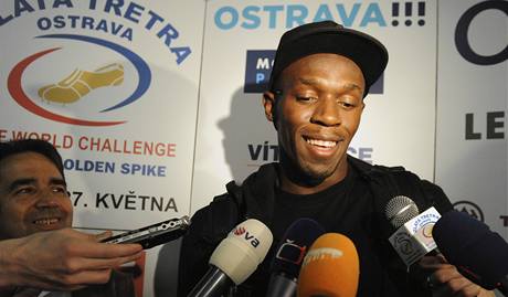 Usain Bolt v Ostrav.