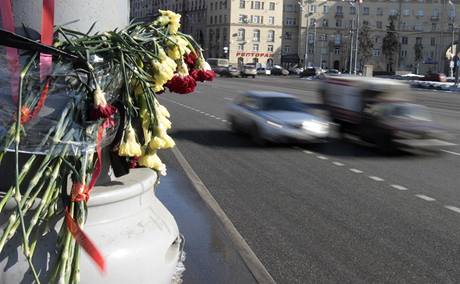 Gagarinovo námstí, místo smrtelné nehody, kterou podle svdk zavinilo auto viceprezidenta firmy Lukoil Anatolije Barkova