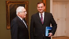 Prezident Klaus s Petrem Neasem
