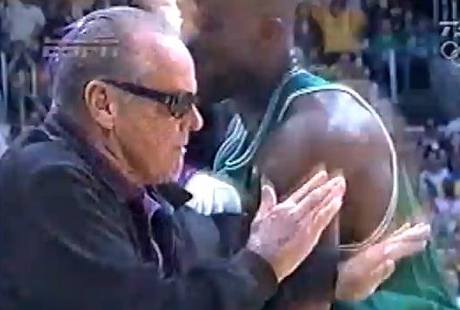 Jack Nicholson a Kevin Garnett.