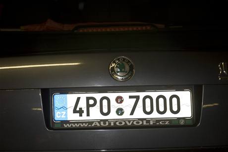 Kongres ODS - SPZ zaparkovanch automobil.