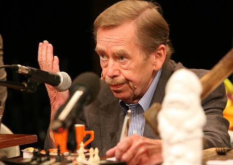 Václav Havel v Divadle Husa na provázku