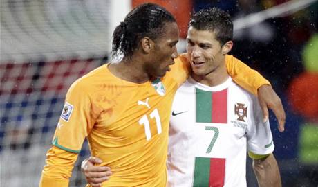 Drogba a Ronaldo