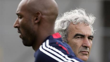 Domenech a Anelka.