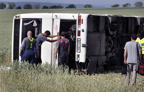 Nehoda autobusu (ilustraní foto).