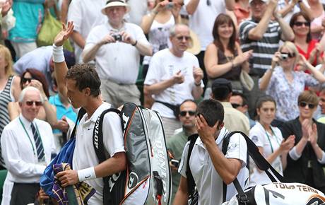 Tom Berdych a Novak Djokovi.