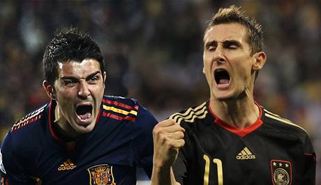 David Villa a Miroslav Klose.