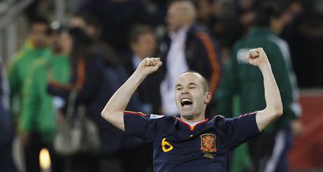 Hvzda panlské reprezentace i Barcelony Andrés Iniesta