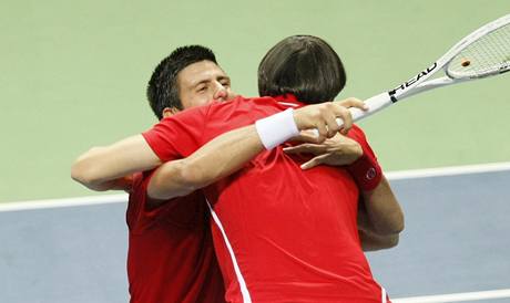 Davis Cup - Djokovi slav vhru Srbska nad Chorvatskem.