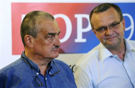 Karel Schwarzenberg a Miroslav Kalousek 