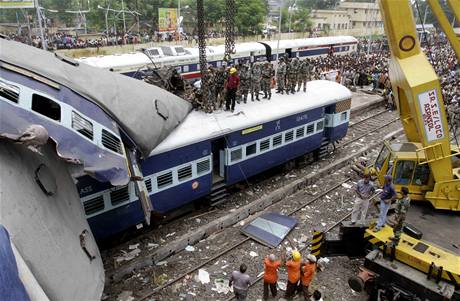 Sráka vlak v Indii