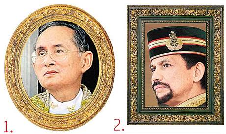 Thajský král, brunejský sultán a saúdský monarcha jsou na pice ebíku nejbohatích panovník.