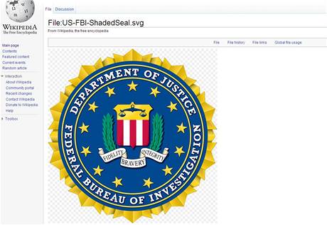 Logo FBI na Wikipedii