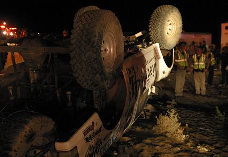 Nehoda v off-road v Lucerne Valley.